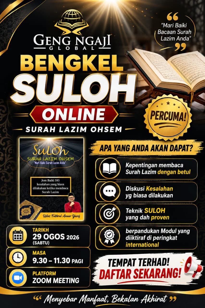 Foto aktiviti Geng Ngaji Global 